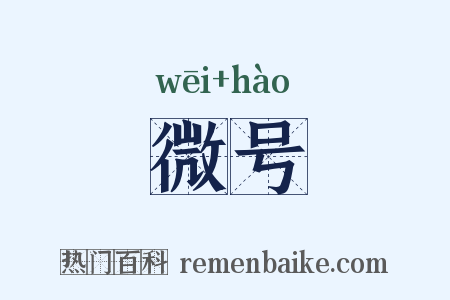 微号是什么意思的图片